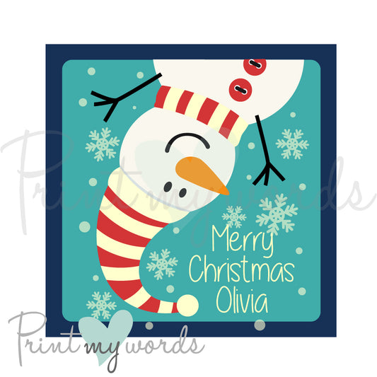 Personalised Christmas Stickers CS09
