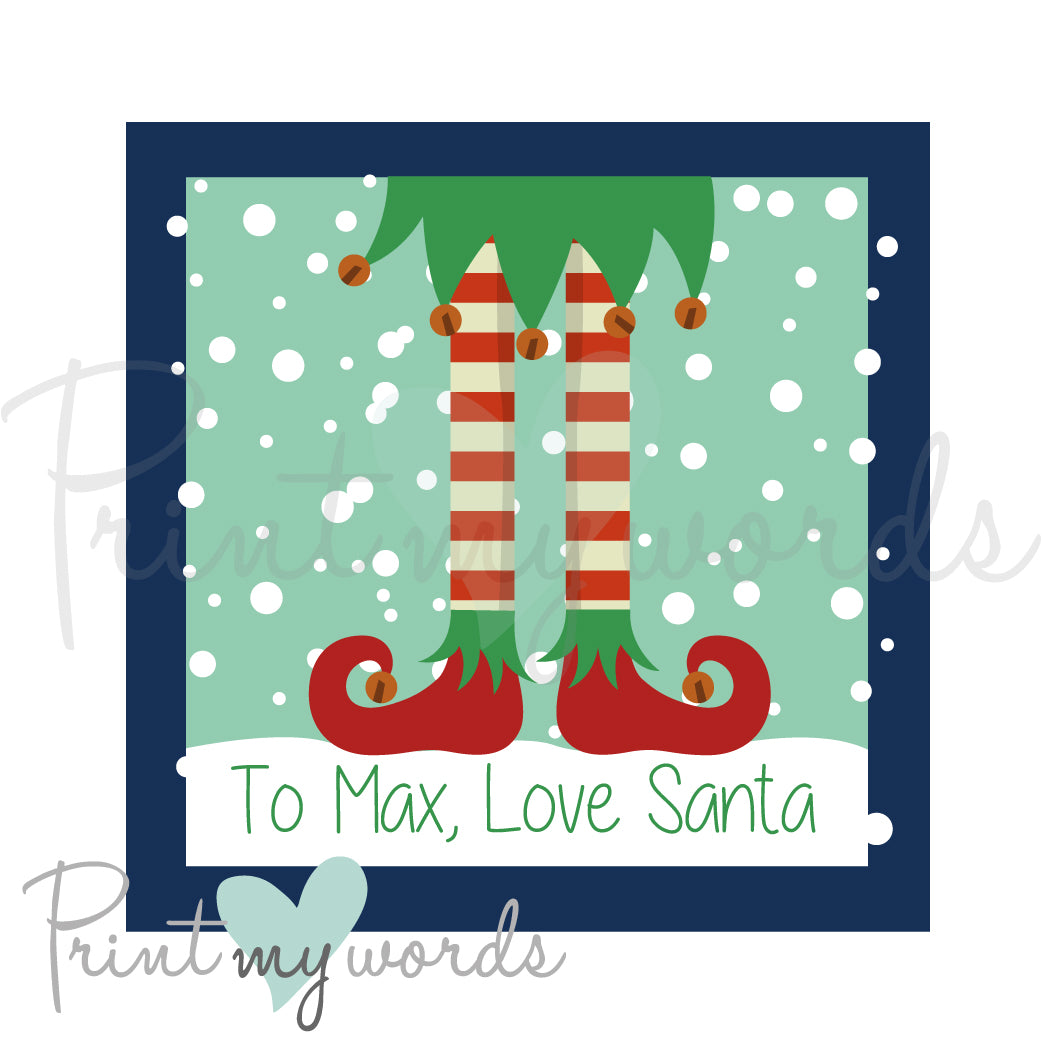 Personalised Christmas Stickers CS10