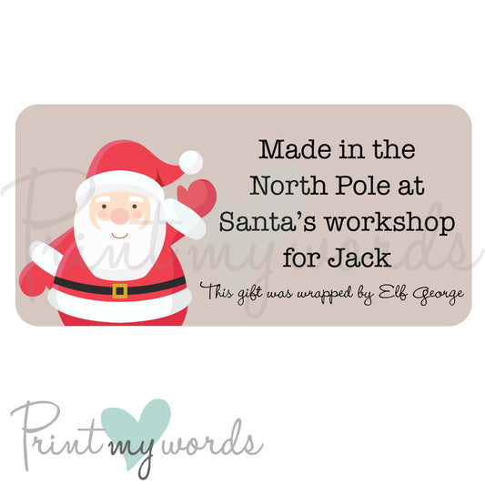 Personalised Christmas Stickers CS12