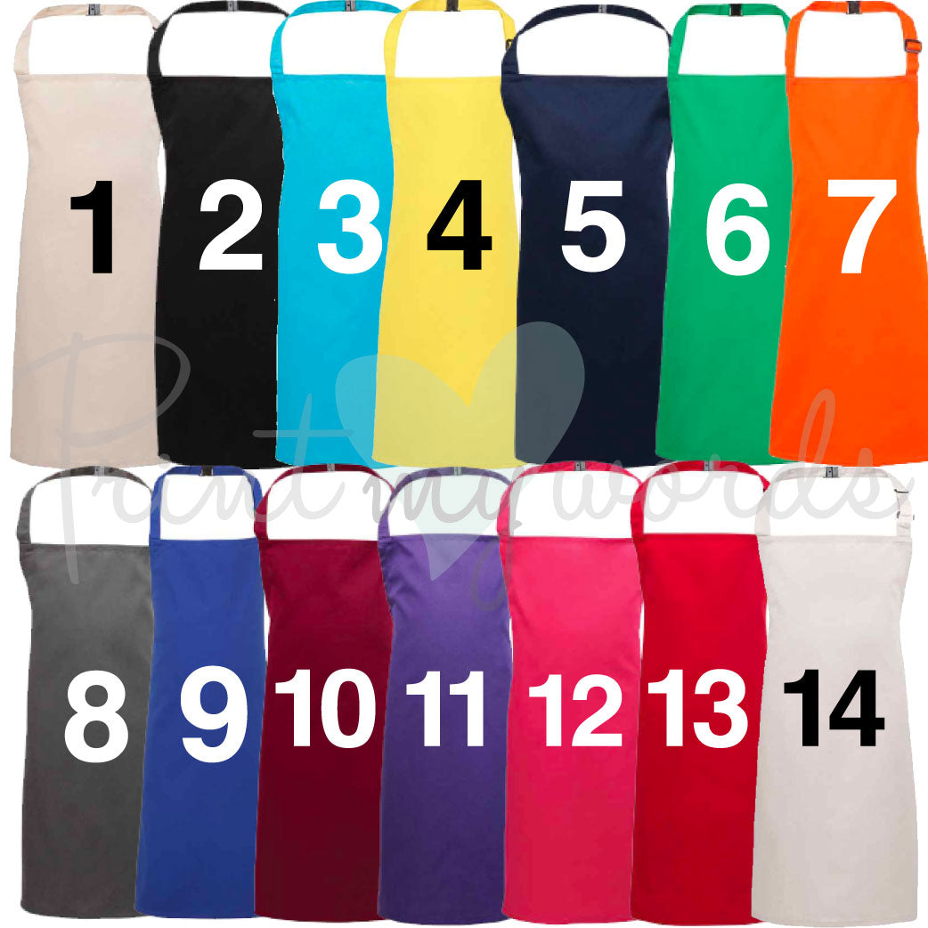 Children's Personalised Kitchen Cooking Apron Bib - Rainbow