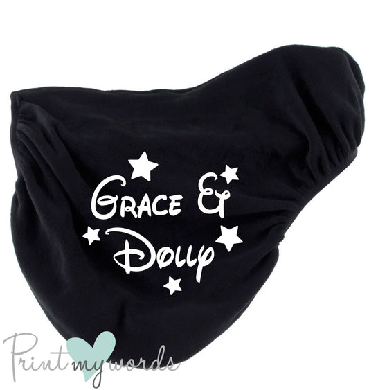 Personalised Fleece Saddle Cover - Magical Design