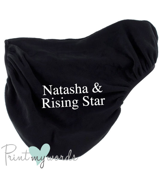 Personalised Fleece Saddle Cover - Standard Design