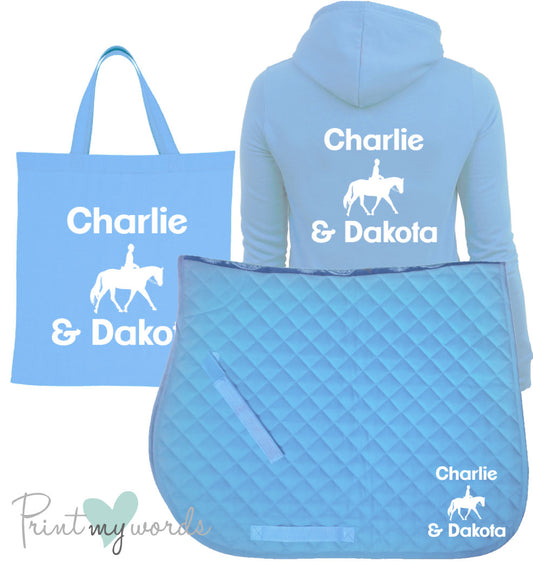 'Dolly' Ladies Personalised Matching Equestrian Set - Dressage Design