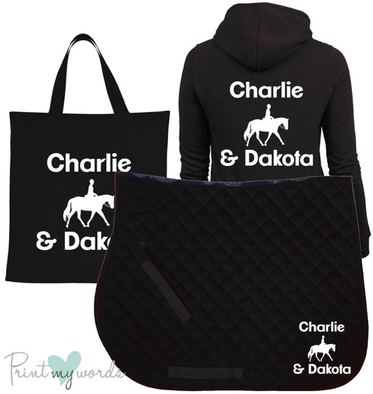 'Dolly' Ladies Personalised Matching Equestrian Set - Dressage Design
