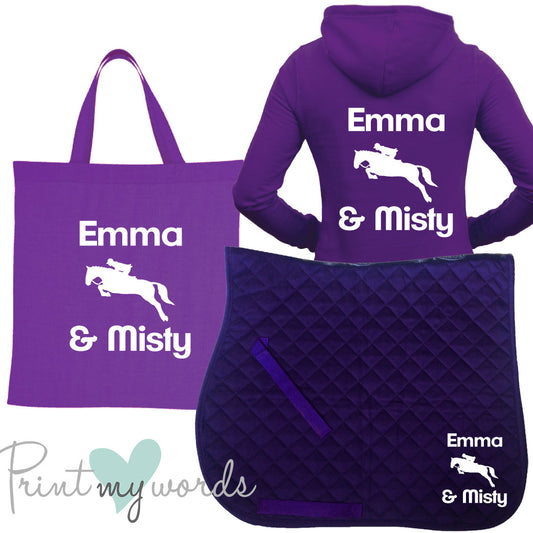 'Dolly' Ladies Personalised Matching Equestrian Set - Jumping Design