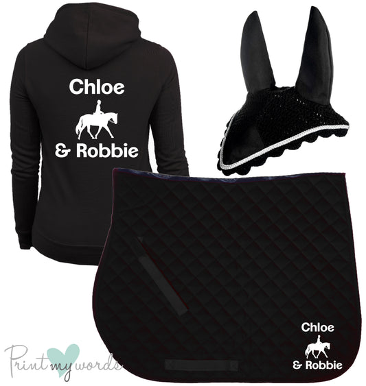 'Freya' Children's Personalised Matching Equestrian Set - Dressage Design