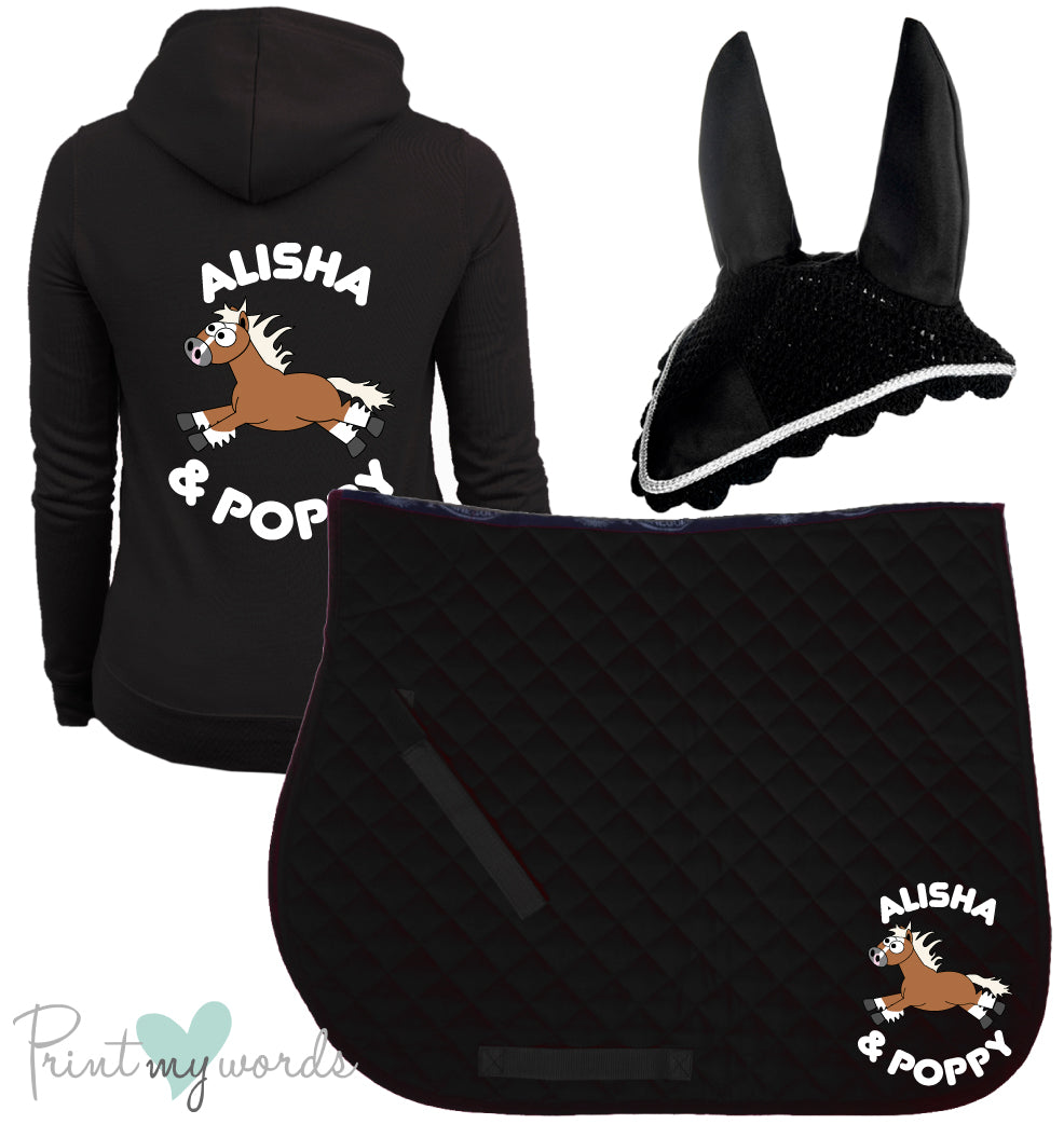 'Freya' Ladies Personalised Matching Equestrian Set - Plodders Design