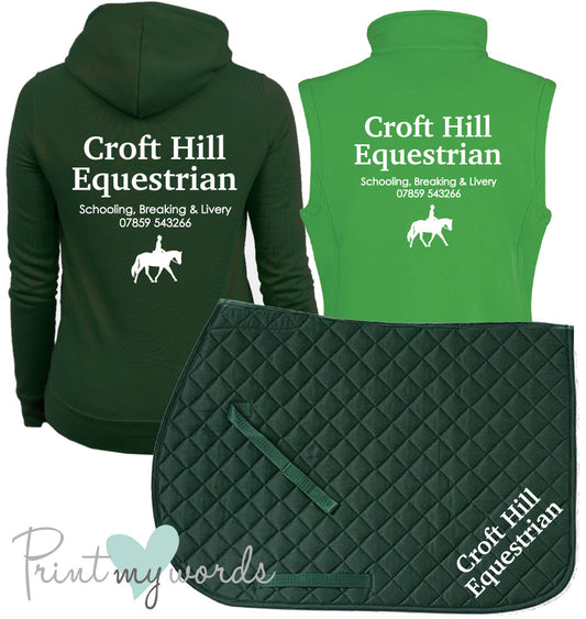 'Ginny' Ladies Personalised Matching Equestrian Set - Business Design