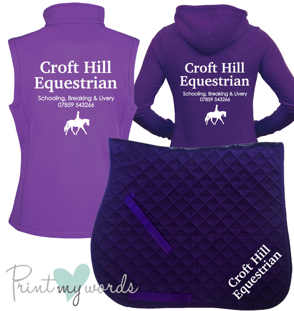 'Ginny' Ladies Personalised Matching Equestrian Set - Business Design