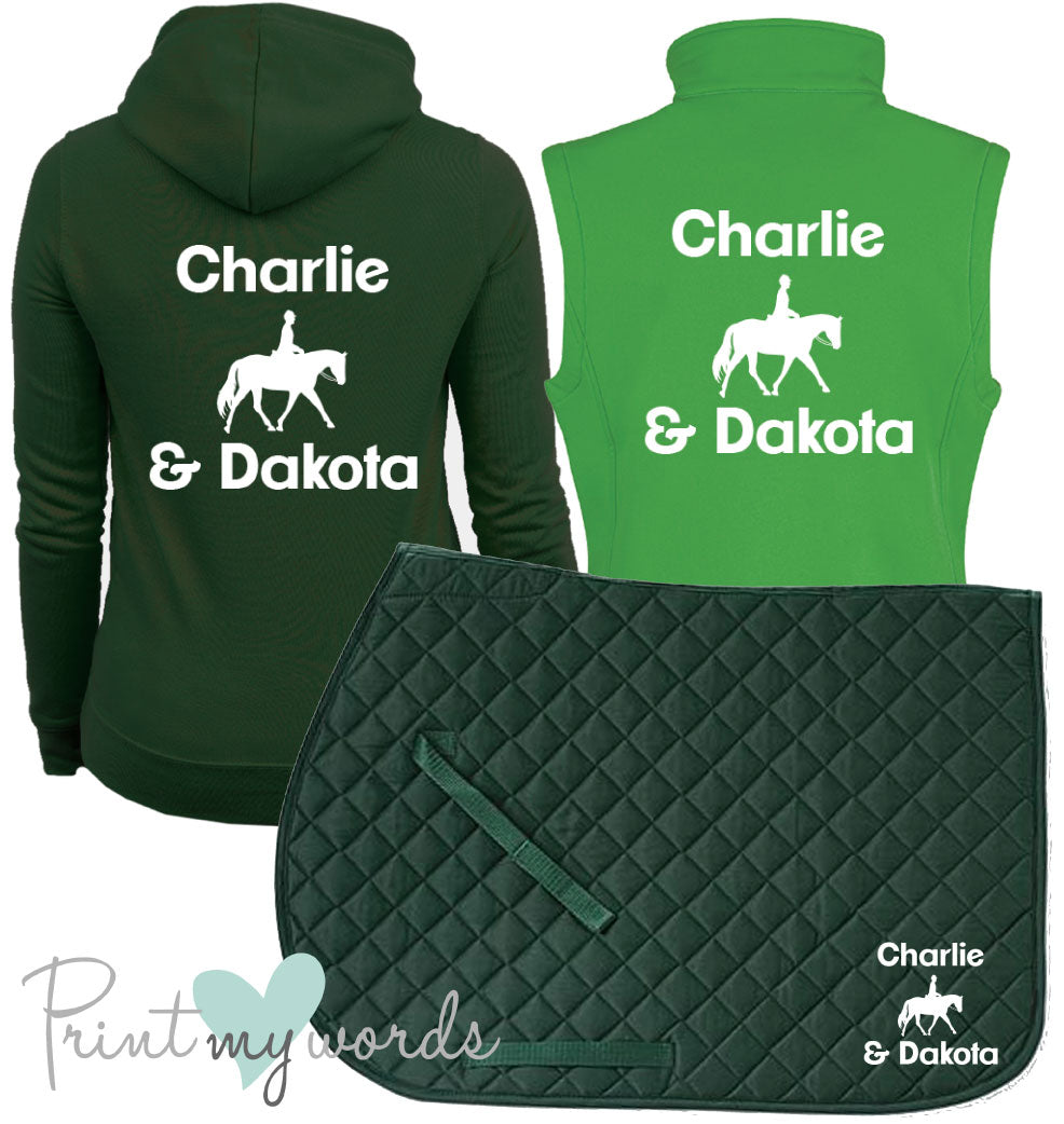 'Ginny' Ladies Personalised Matching Equestrian Set - Dressage Design