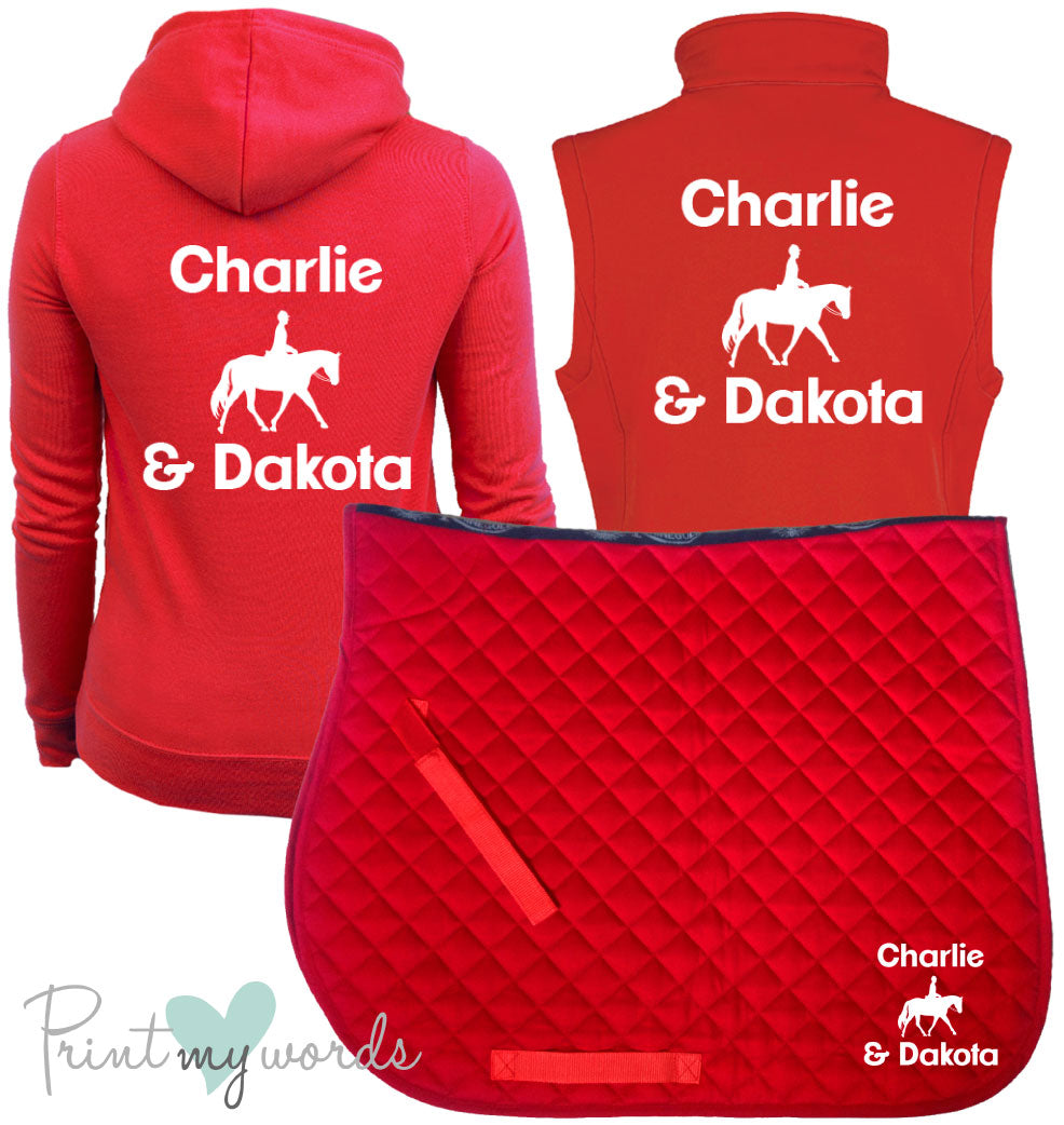'Ginny' Ladies Personalised Matching Equestrian Set - Dressage Design
