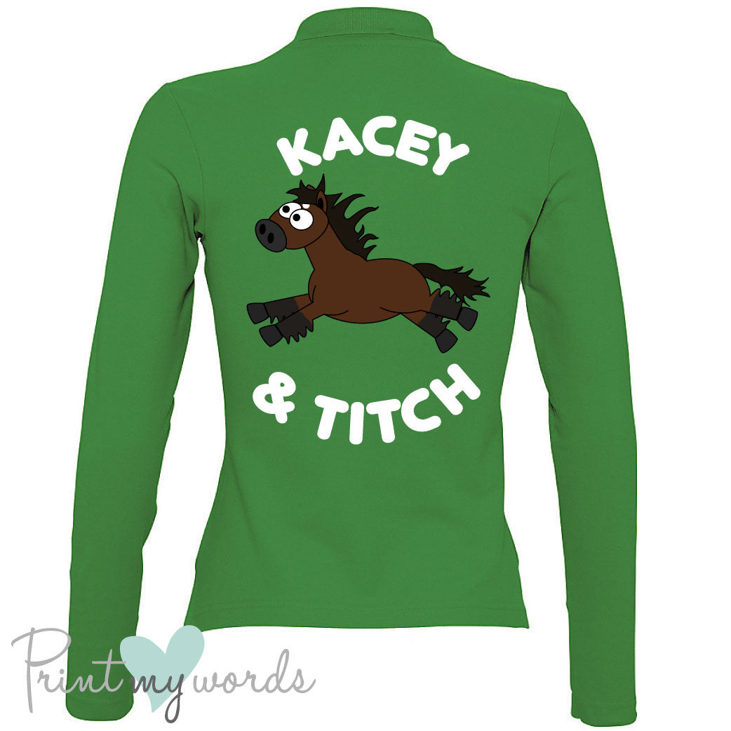 Plodders Personalised XC Style Long Sleeve Polo