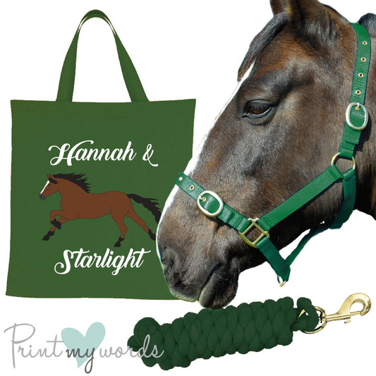 'Alexa' Personalised Matching Equestrian Set - Elegant Design