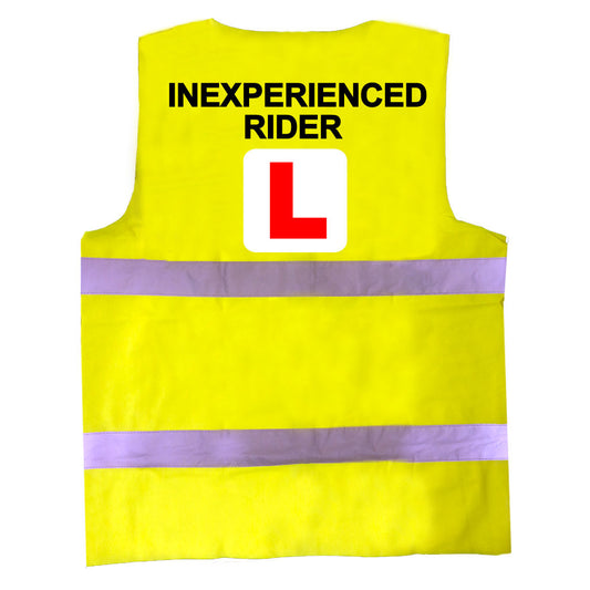Men's High Visibility Reflective Vest INEXPERIENCED RIDER hi viz