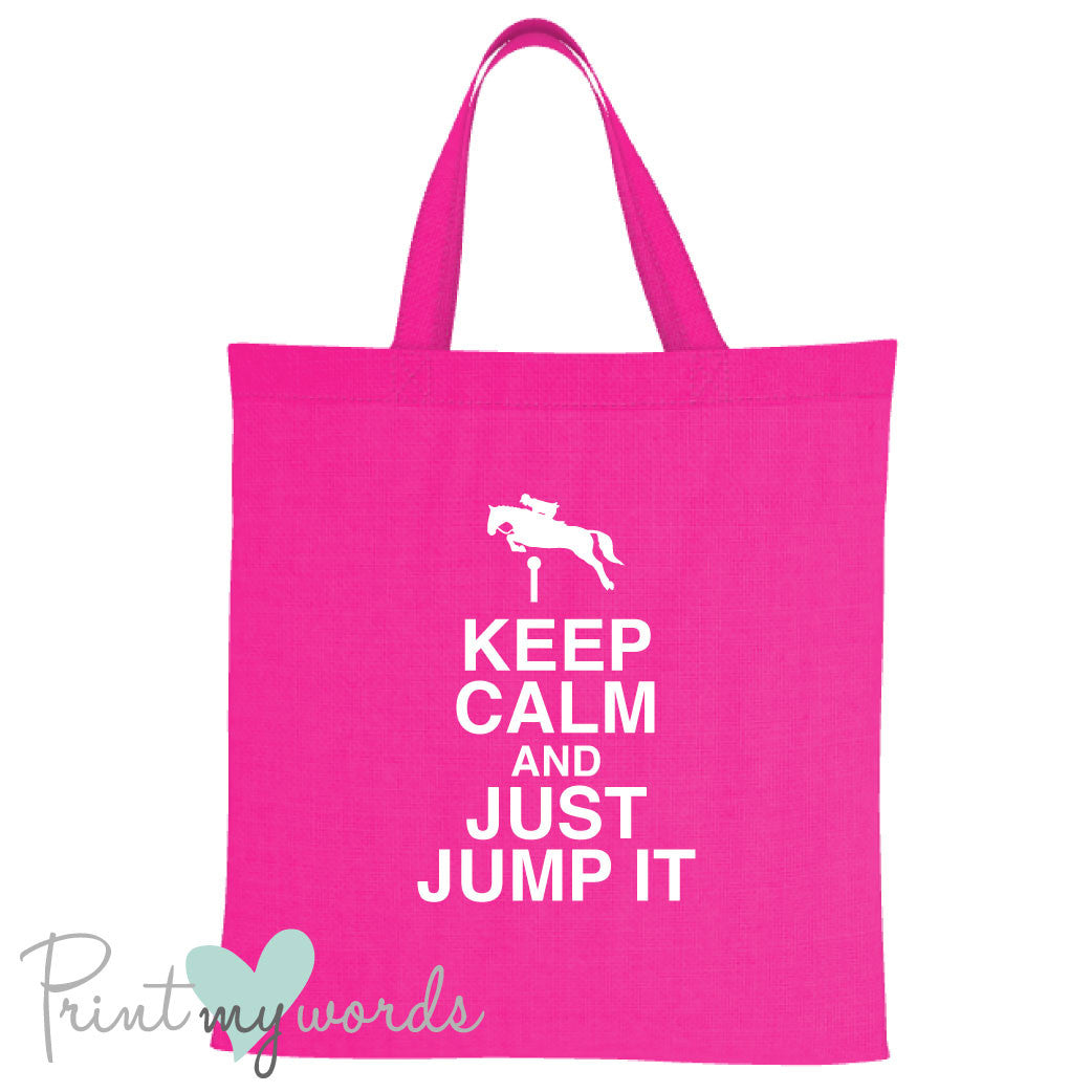 Keep Calm Funny Equestrian Tote Bag
