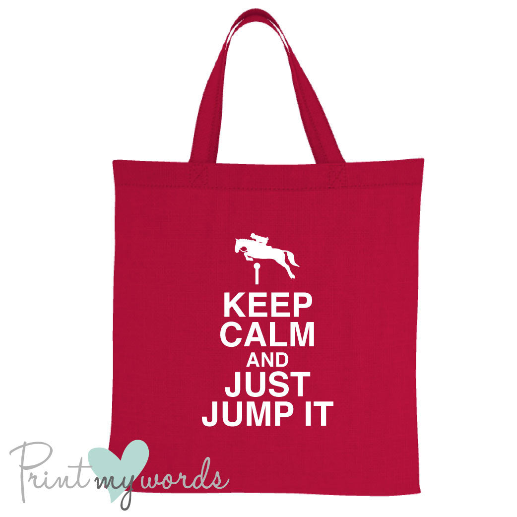 Keep Calm Funny Equestrian Tote Bag