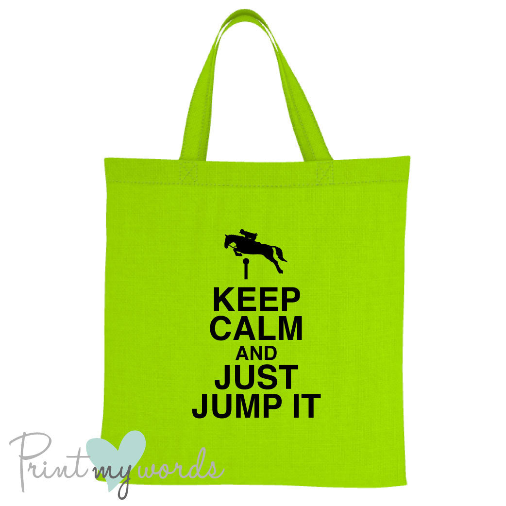 Keep Calm Funny Equestrian Tote Bag