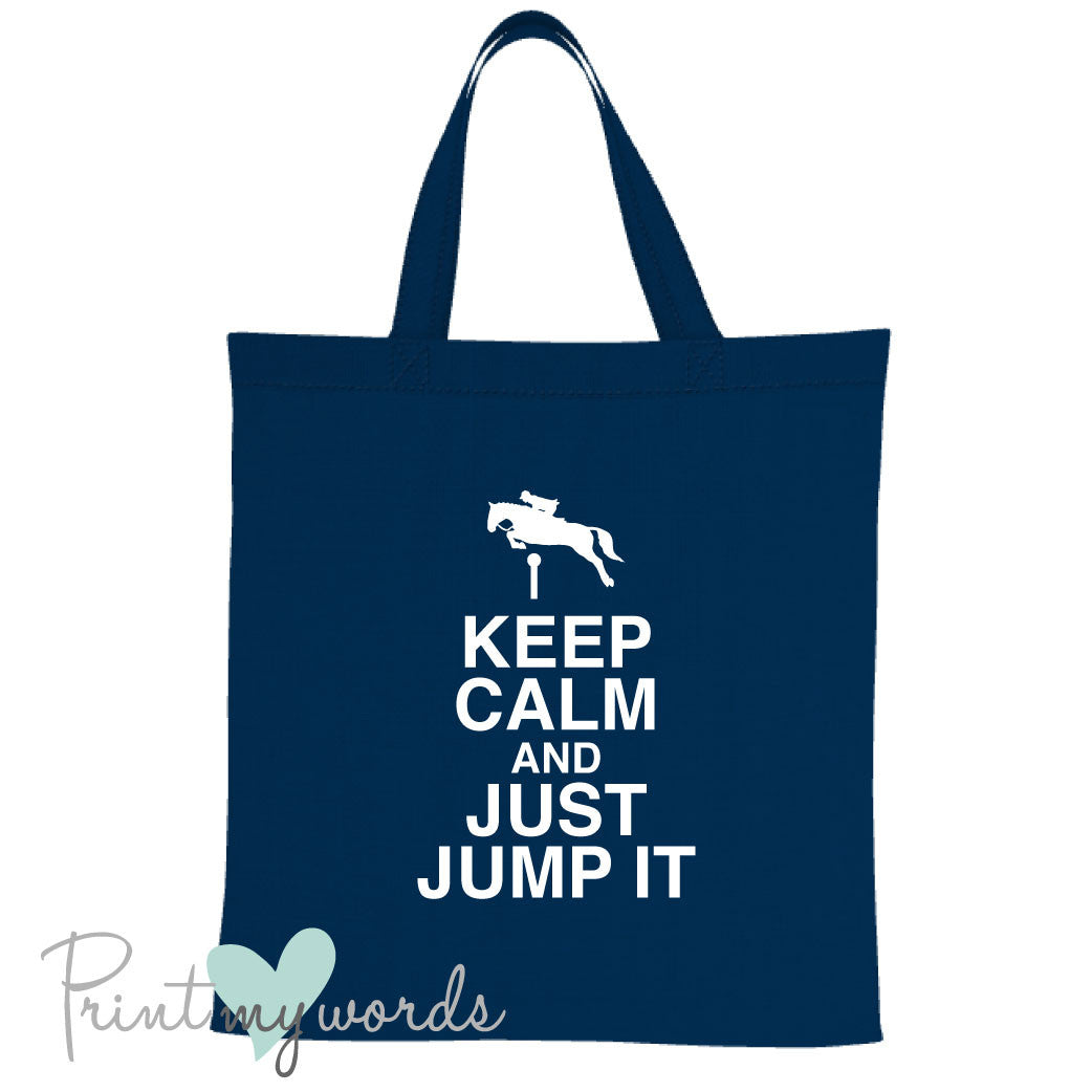 Keep Calm Funny Equestrian Tote Bag