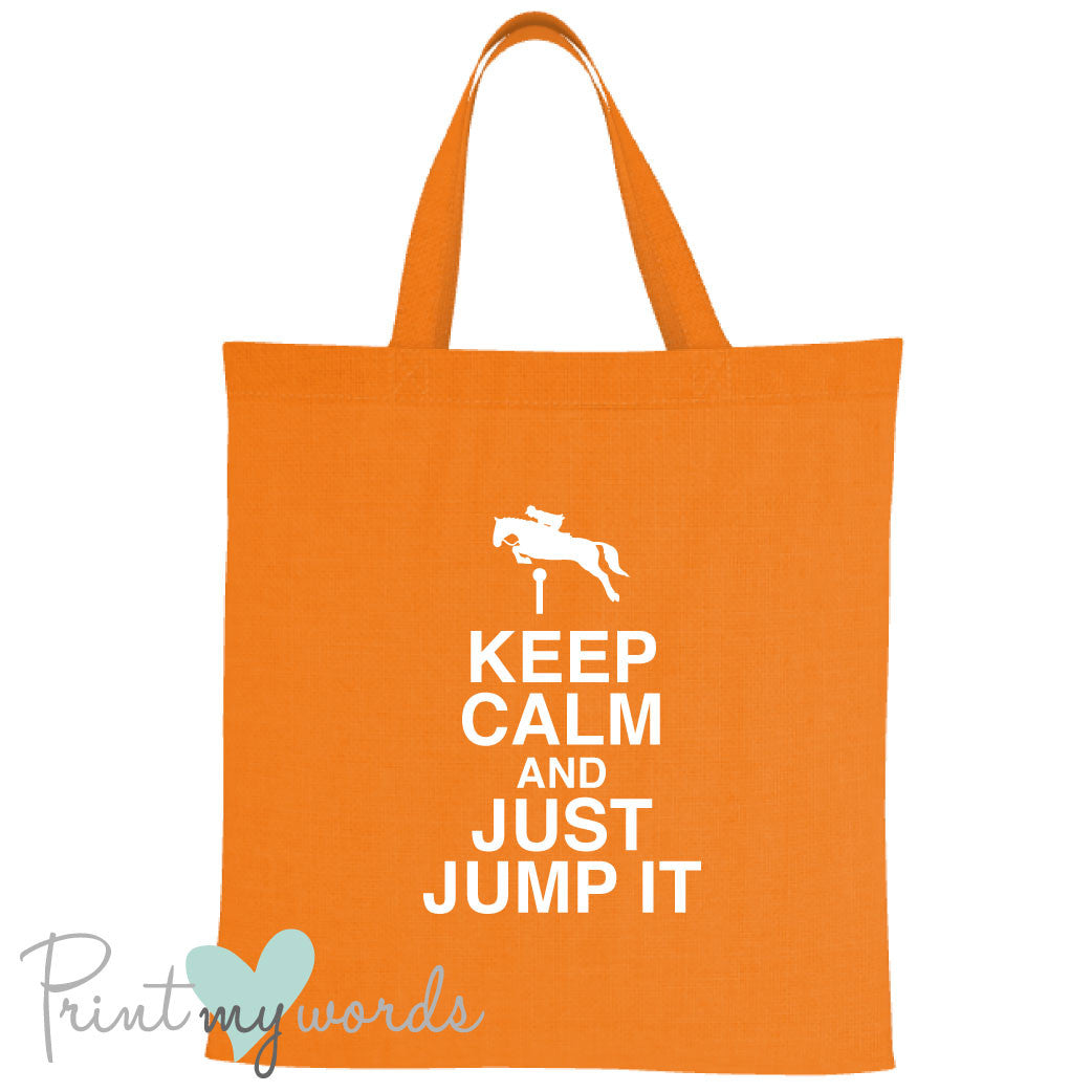 Keep Calm Funny Equestrian Tote Bag