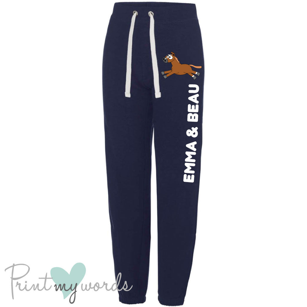 Plodders Ladies Personalised Jogging Bottoms Print My Words