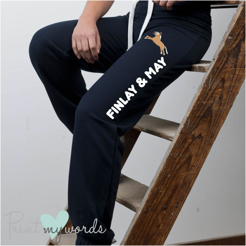 Plodders Ladies Personalised Jogging Bottoms