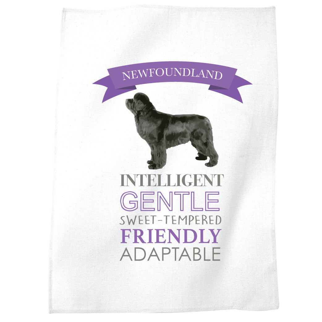 Newfoundland Dog Tea Towel
