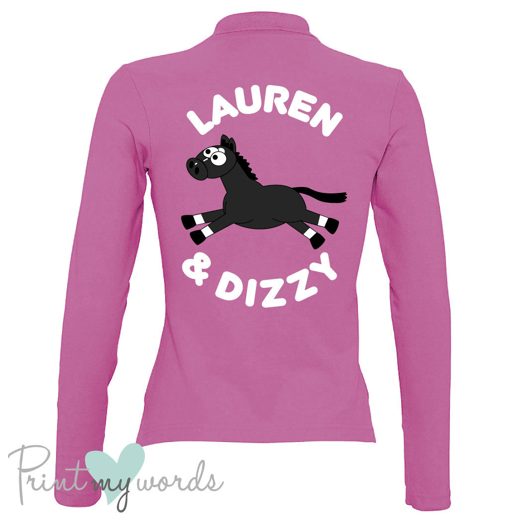 Plodders Personalised XC Style Long Sleeve Polo