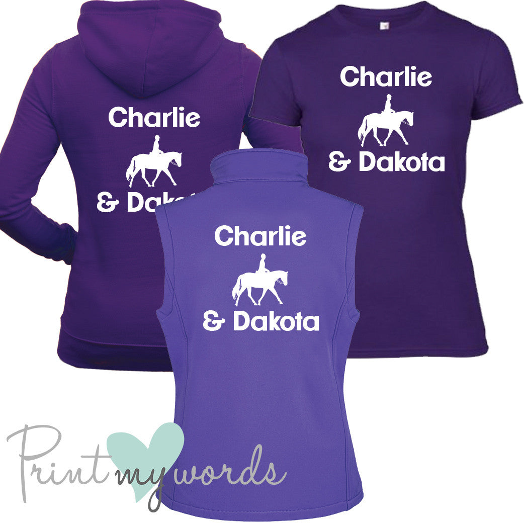 'Erin' Ladies Personalised Matching Equestrian Set - Dressage Design