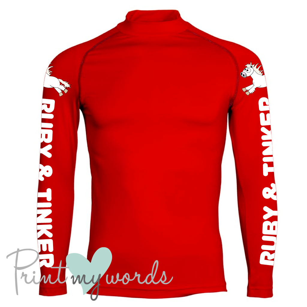 Plodders Children's Personalised XC Long Sleeve Baselayer