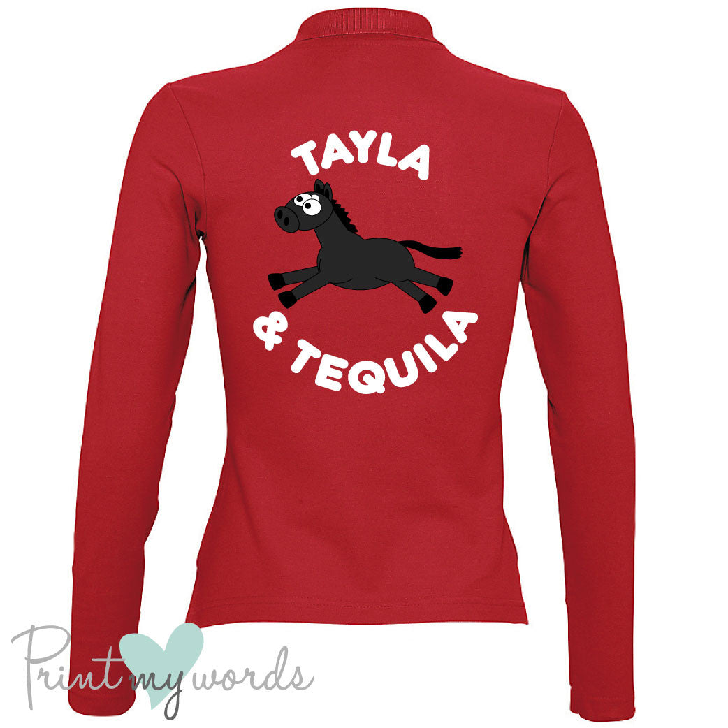 Plodders Personalised XC Style Long Sleeve Polo
