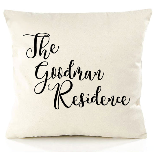 Personalised Family Name Cushion Cover