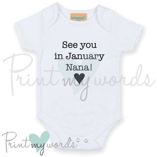Personalised See You Pregnancy Announcement Vest