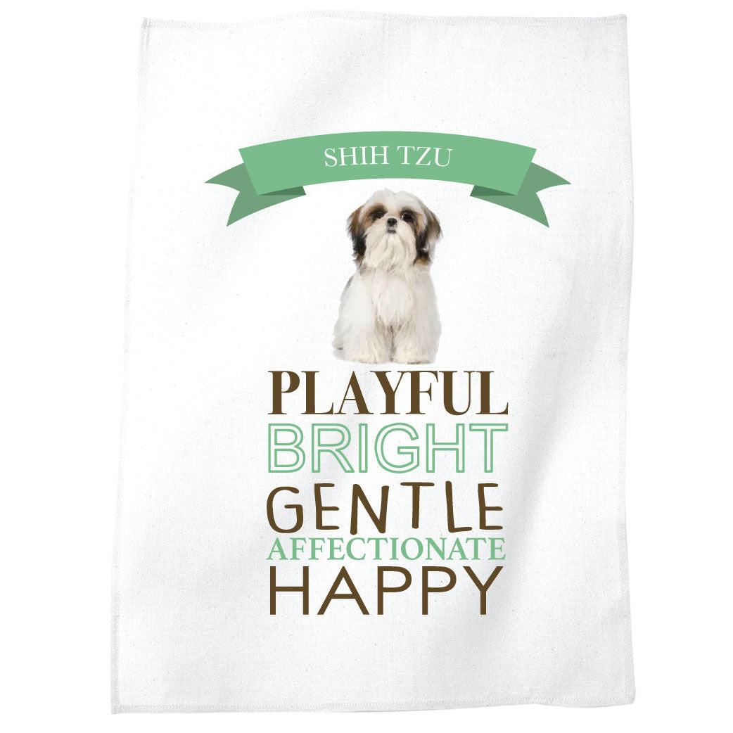 Shih Tzu Dog Tea Towel