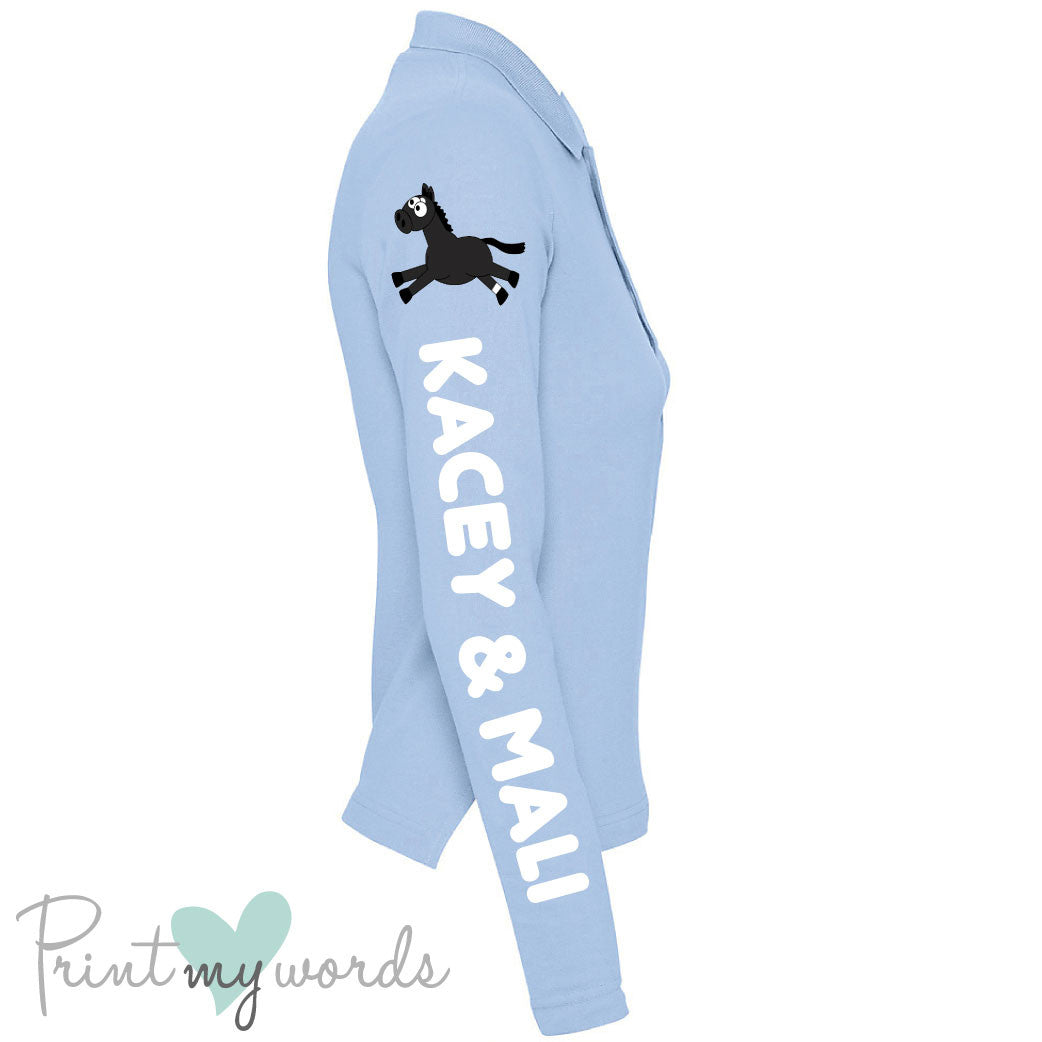 Plodders Personalised XC Style Long Sleeve Polo