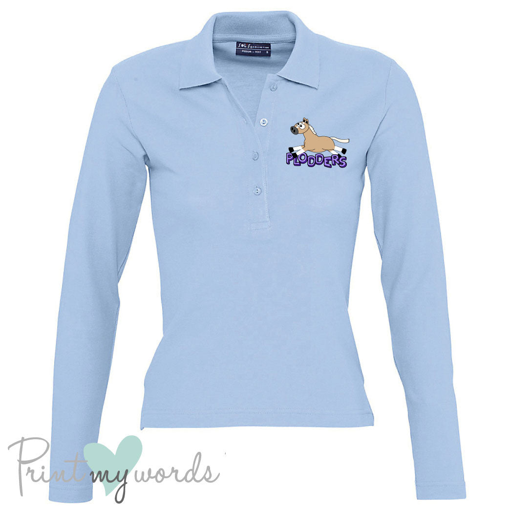 Plodders Personalised XC Style Long Sleeve Polo