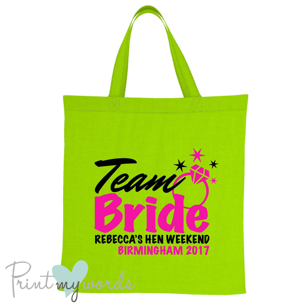 Team Bride Hen Party Tote Bag