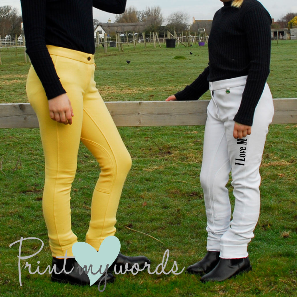 Children's 'Write Your Own Slogan' Personalised Jodhpurs