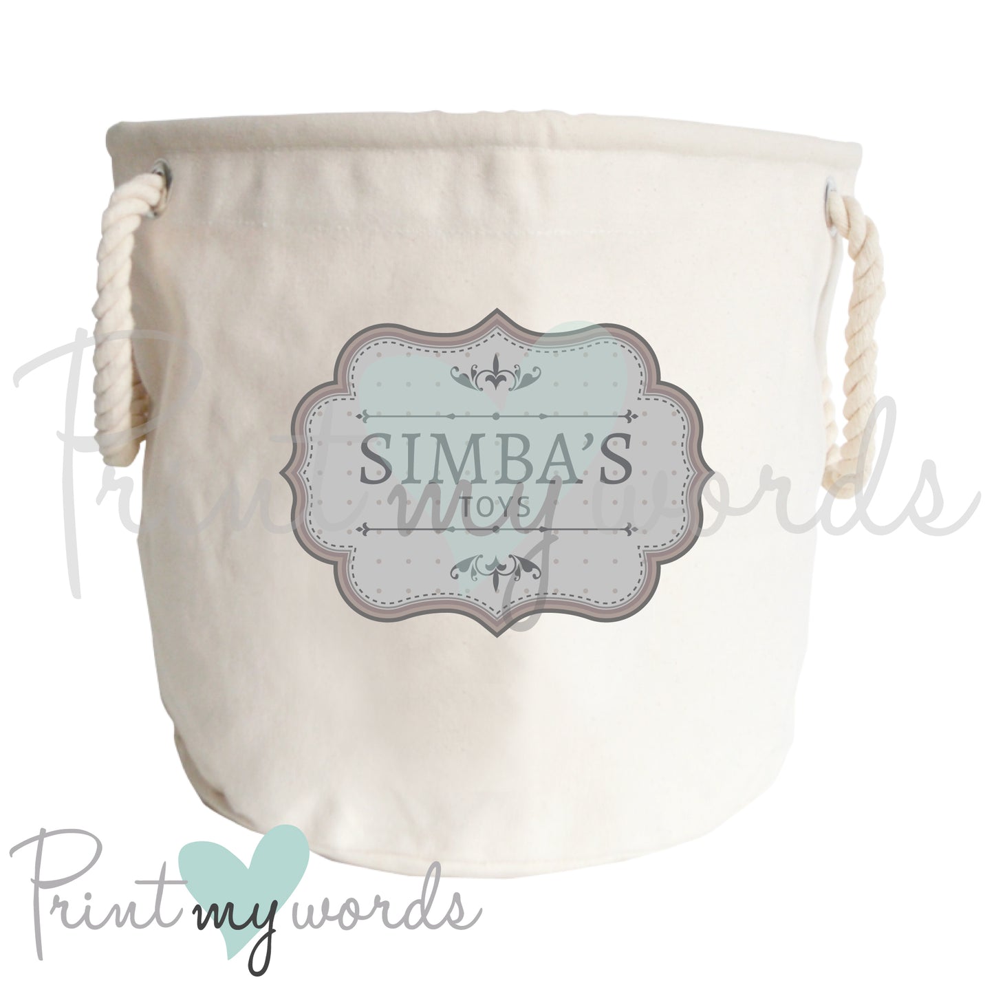 Personalised Pet Toy Storage Trug Vintage