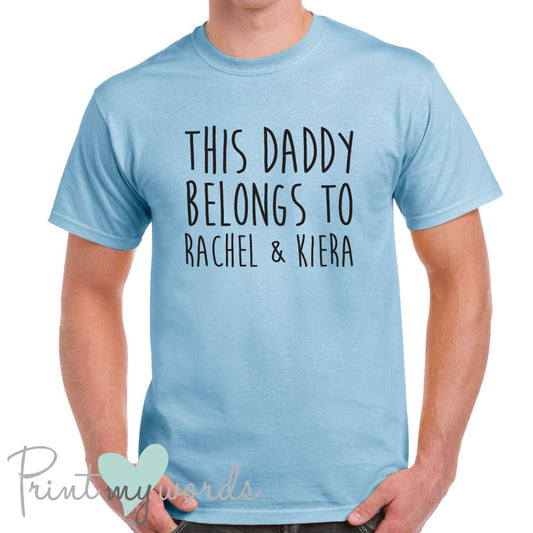 Men's Personalised This Daddy Belongs Father's Day T-Shirt