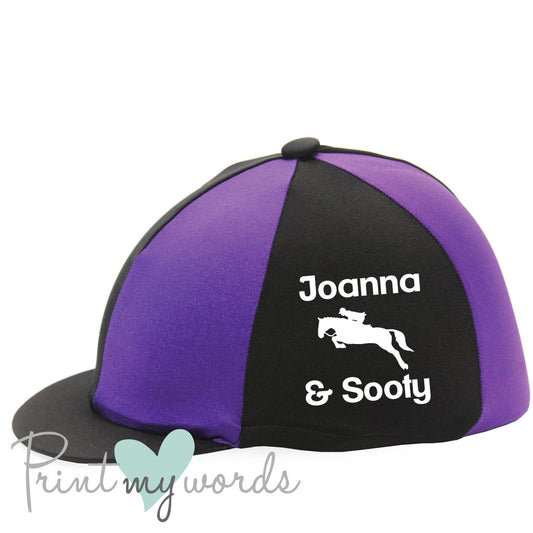Personalised Jumping Lycra Hat Cover Silk