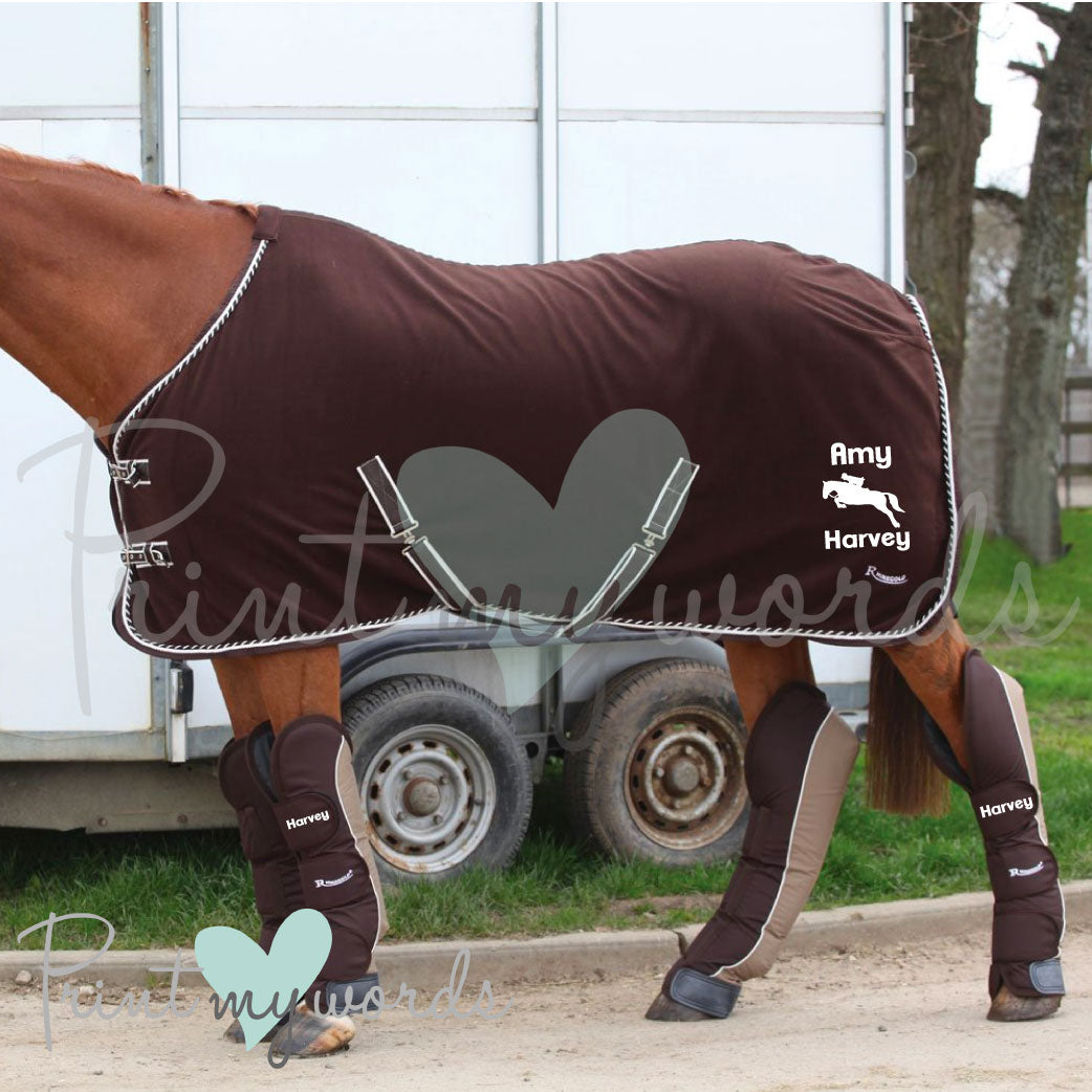 Personalised Full Length Travel Boots - Bold Design