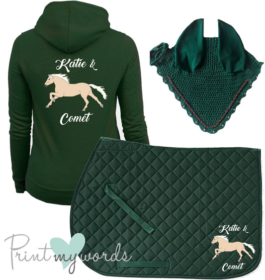 'Freya' Children's Personalised Matching Equestrian Set - Elegant Design