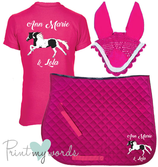 'Cora' Ladies Personalised Matching Equestrian Set - Elegant Design
