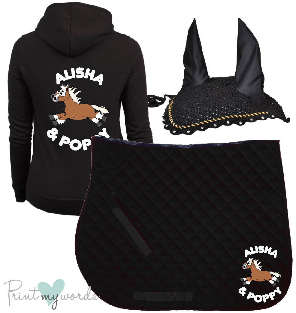 'Freya' Children's Personalised Matching Equestrian Set - Plodders Design