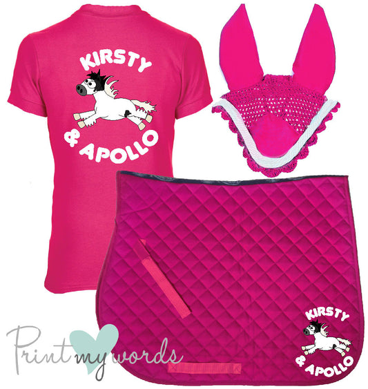 'Cora' Ladies Personalised Matching Equestrian Set - Plodders Design