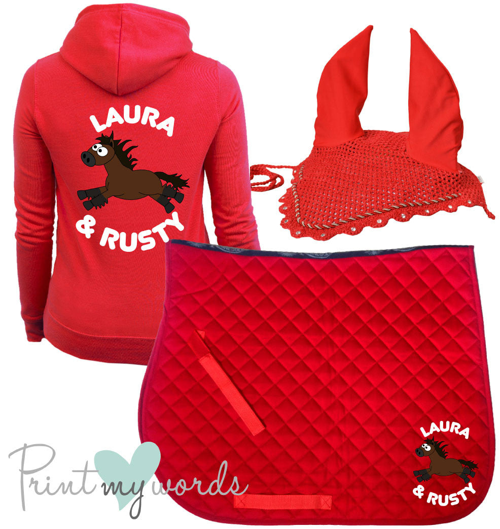 'Freya' Children's Personalised Matching Equestrian Set - Plodders Design