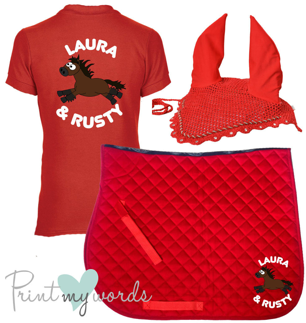 'Cora' Children's Personalised Matching Equestrian Set - Plodders Design