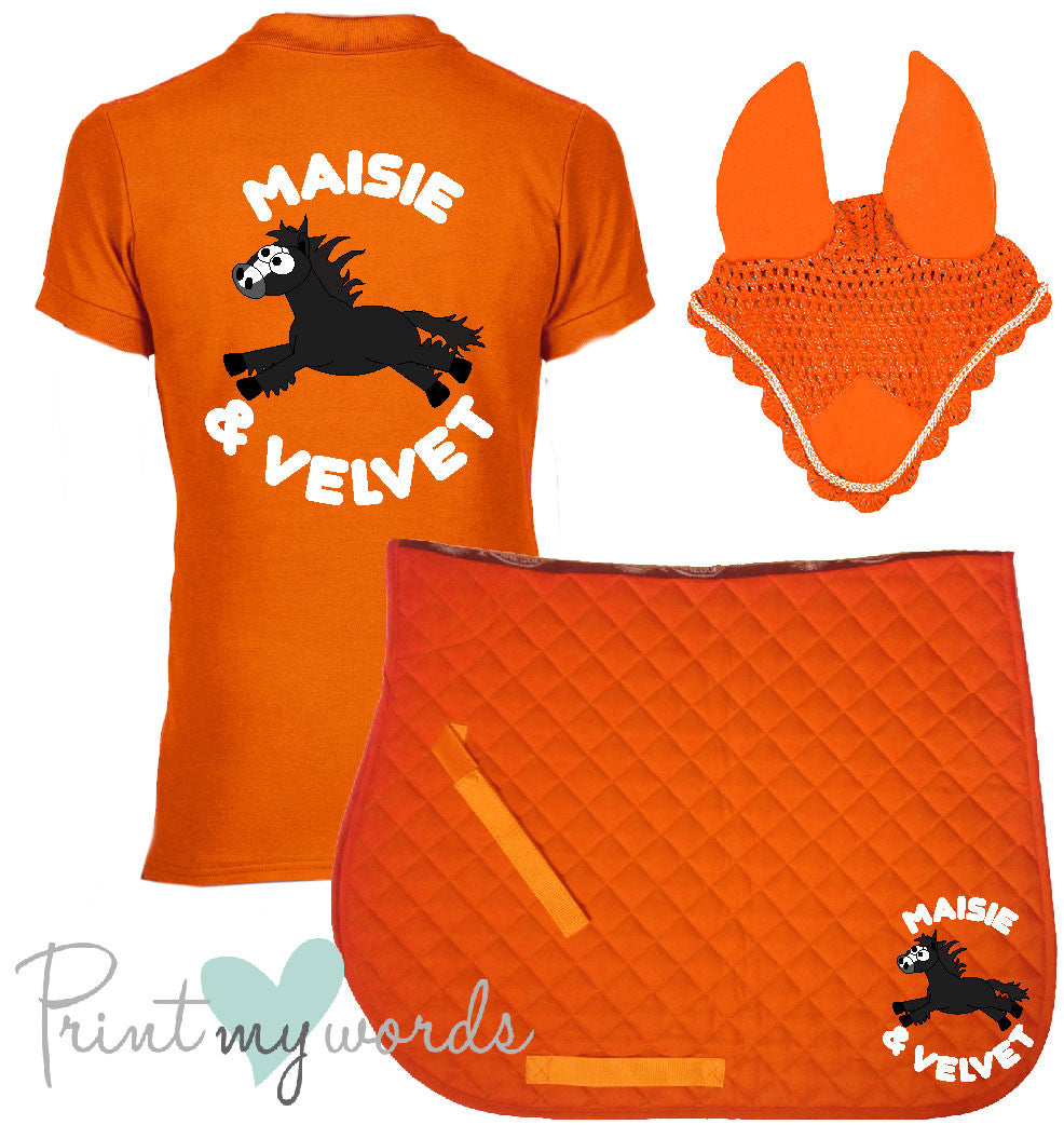 'Cora' Children's Personalised Matching Equestrian Set - Plodders Design