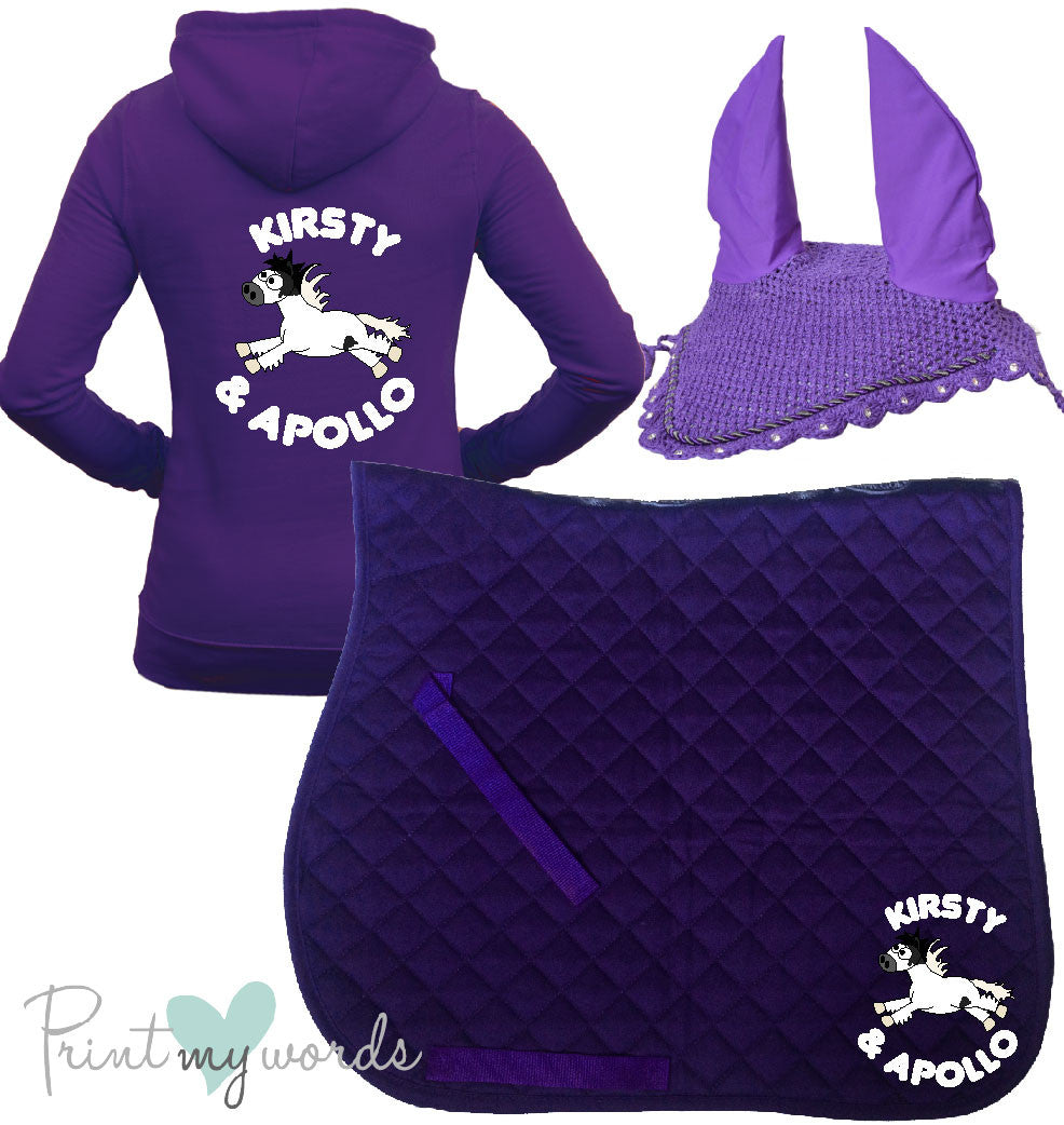 'Freya' Children's Personalised Matching Equestrian Set - Plodders Design