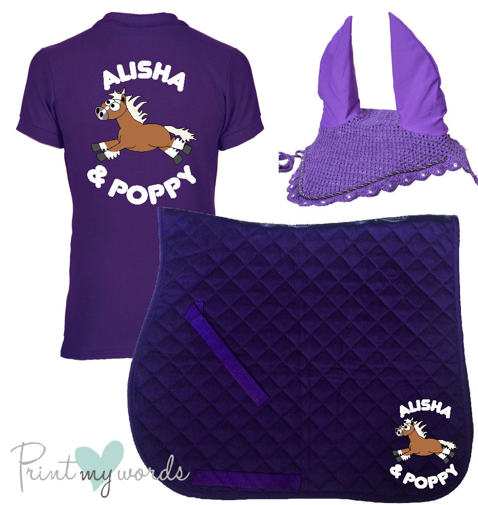 'Cora' Children's Personalised Matching Equestrian Set - Plodders Design